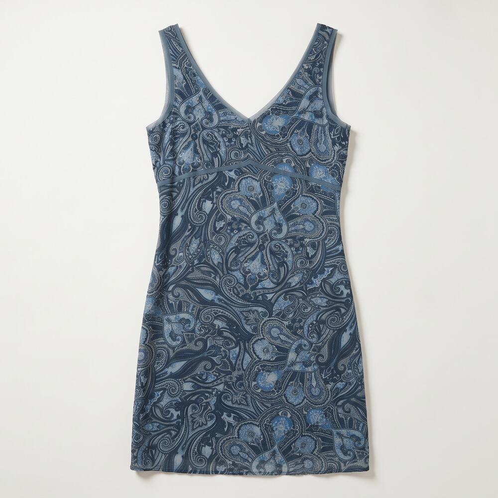 Old Navy Womens 12 Boho Y2K Romantic Empire Waist V-Neck Sleeveless Slip Dress
